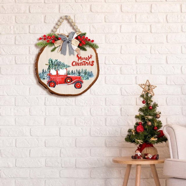 Letrero Colgante de Madera Navideño, Señal de Bienvenida Navideña, Regalos de Inauguración de La Casa, Placa Colgante, Señal de Puerta de Bienvenida P Estilo B Macarena Letrero para colgar en la puerta