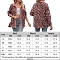 thumbnail image 2 of Camisa Chaqueta con cuello vuelto para mujer, ropa de calle informal holgada para mujer (rosa XXL) Ygjytge Rosa T XXL para Mujer, 2 of 6