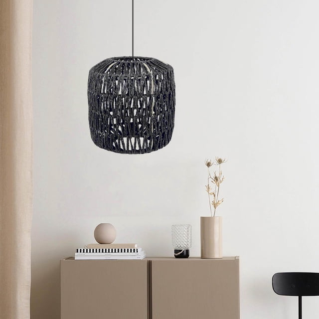 thinsony Pendant Lamp Shade Ceiling Light Shade only lampshade dining Handwoven Retro Style for Dining Room