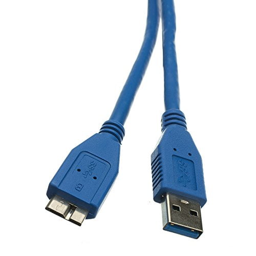 Micro USB 3.0 Cable, Blue, Type A Male/Micro-B Male, A Male to Micro B High Speed USB Cable, 10 ft, Cablewholesale