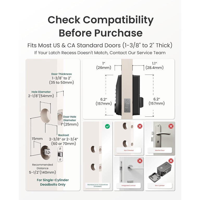 DESLOC C100-W Smart Deadbolt with Keypad Display photo 7