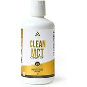 Clean MCT Oil, Pure C8 Caprylic MCT Oil, Keto Ketone Super-Fuel, 32oz Bottle, By LevelUp