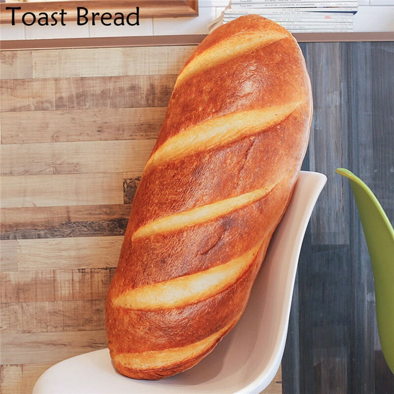 Creative Simulational Bread Shape Plush Bread Shape Pillow Funny Food Nap Pillow Plush Nap