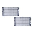 thumbnail image 4 of Handwoven Fern Rug 20" X 32" Navy - Set of 2, 4 of 4