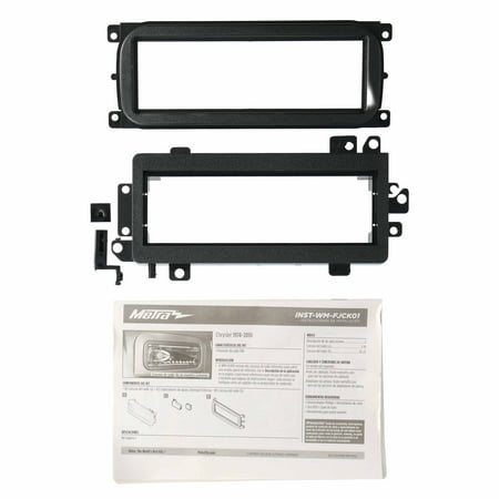 Metra WM-FJCK01 Single DIN Radio Installation Kit for Select Ford-jeep-Chrysler 1974-up Black New
