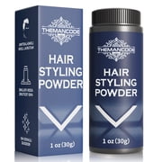 THEMANCODE Hair Styling Powder for Men & Son, Volumizing & Texturizing Powder, Long-Lasting Invisible Hold, Non-Sticky, Best for Short to Medium Hair, Valentines Day Gift for Him, Dad & Son, 1 oz