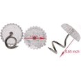 thumbnail image 3 of 50 pcs Clear Heads Screw Nail Twist Pins Headliners Upholstery for Slipcovers Chair Couch Furniture Car Slip Covers Bedskirt Fixed Blankets Sofa Sets 0.6 inch (50 pcs), 3 of 5