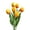 Orange, variant on Set of 6 Real Touch Artificial Tulip Stems, 20 inches Tall