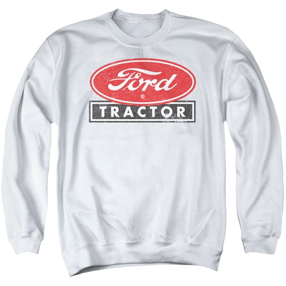 Ford Ford Tractor Adult Crewneck Sweatshirt White