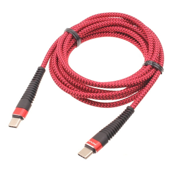 Type-C to USB-C 10ft PD Cable for Boost Mobile Celero 5G/Plus (2024) - Charger Cord Power Wire Sync Braided Fast for Celero 5G/Plus (2024) Models