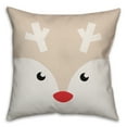 thumbnail image 2 of Creative Products Rudolph Face 18x18 Spun Poly Pillow, 2 of 3