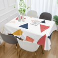 thumbnail image 2 of Yayeee Tablecloths 54" x 54" Rectangle Wrinkle Resistant Party Table Cover, Abstract Triangles, 2 of 8