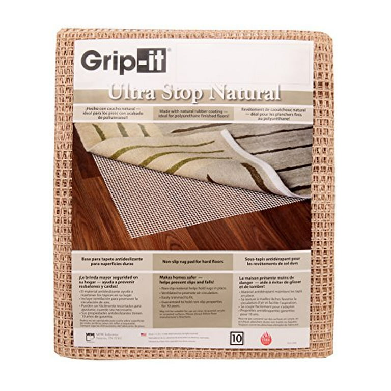 Grip-It Ultra Stop Non-Slip Rug Pad for Rugs on Hard Surface Floors, 2 by  4-F