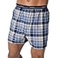 thumbnail image 3 of Hanes Men`s Red Label Exposed Waistband Fashion Plaid Boxer, L, Assorted, 3 of 3