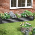 thumbnail image 3 of Relyard 8x2 Galvanized Steel Raised Garden Bed Planter Box, 3 of 5
