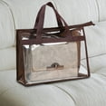 thumbnail image 4 of PPgejGEK Transparent Handbag Storage Cover with Hanging Hook Dust Proof Organizer Bag for Wardrobe Closet Protection Brown, 4 of 8