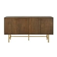 thumbnail image 7 of Christopher Knight Home Modern Scandinavian 4-Door Sideboard, Storage Cabinet with Adjustable Shelves, Walnut, 7 of 7