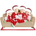 thumbnail image 1 of Paquete de 2Navidad Diy Nombre Escrito A Mano Colgante De Árbol De Navidad, Sofá Gato Para 3 Personas Adornos De Decoración De Árbol De Navidad Colgante De Papá Noel Diy Colgante, 1 of 5