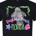 thumbnail image 4 of Inktastic Daytona Beach Florida Cute Swimming Manatee T-Shirt, 4 of 5