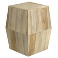 thumbnail image 5 of Terry SOLID MANGO WOOD 16 inch Wide Irregular Contemporary Side Table in Natural, Fully Assembled, 5 of 9