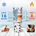 thumbnail image 4 of Merry Christmas 40 OZ Coffee Tumbler with Handle Insulated Leakproof Xmas Tree Coffee Travel Mug Modern Tumbler for Home Office Supplies Camping Outdoor for Mom Wife Teacher Neighbor, 4 of 6