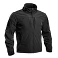 thumbnail image 4 of Hsovts Men Tactical Waterproof Softshell Jacket Hooded Fleece Lined Windproof Coat Military Outdoor Hiking Fall Winter Jackets Black XXL, 4 of 5