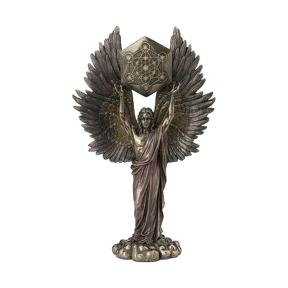 Seraphim Ange Gardien à Six Ailes avec Statues d'Épée Petits Ornements en Résine pour Décoration de Bureau Maison Cadeau