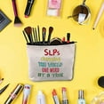 thumbnail image 4 of Zuo Bao Speech Language Pathologist Gift SLP Cosmetic Bag SLPs Changing The World One Word at A Time Speech Therapist Gift, 4 of 6