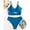 Blue, variant on Babysbule Swimsuits for Women Women's Bikini High Waisted Tummy Control Two Piece Swimsuit Swimwear Tankini