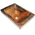 thumbnail image 4 of Novatto TCU-013NA Santa Cruz Rectangular Copper Drop-In Bath Sink in Natural, 4 of 12