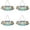 Sky Blue 4PCS, variant on "RELAX " Oval Beach Hanging Sign Coastal Nautical Wall With & Seashell Acrylic Summer Beach Sign For Bathroom Beach Porch