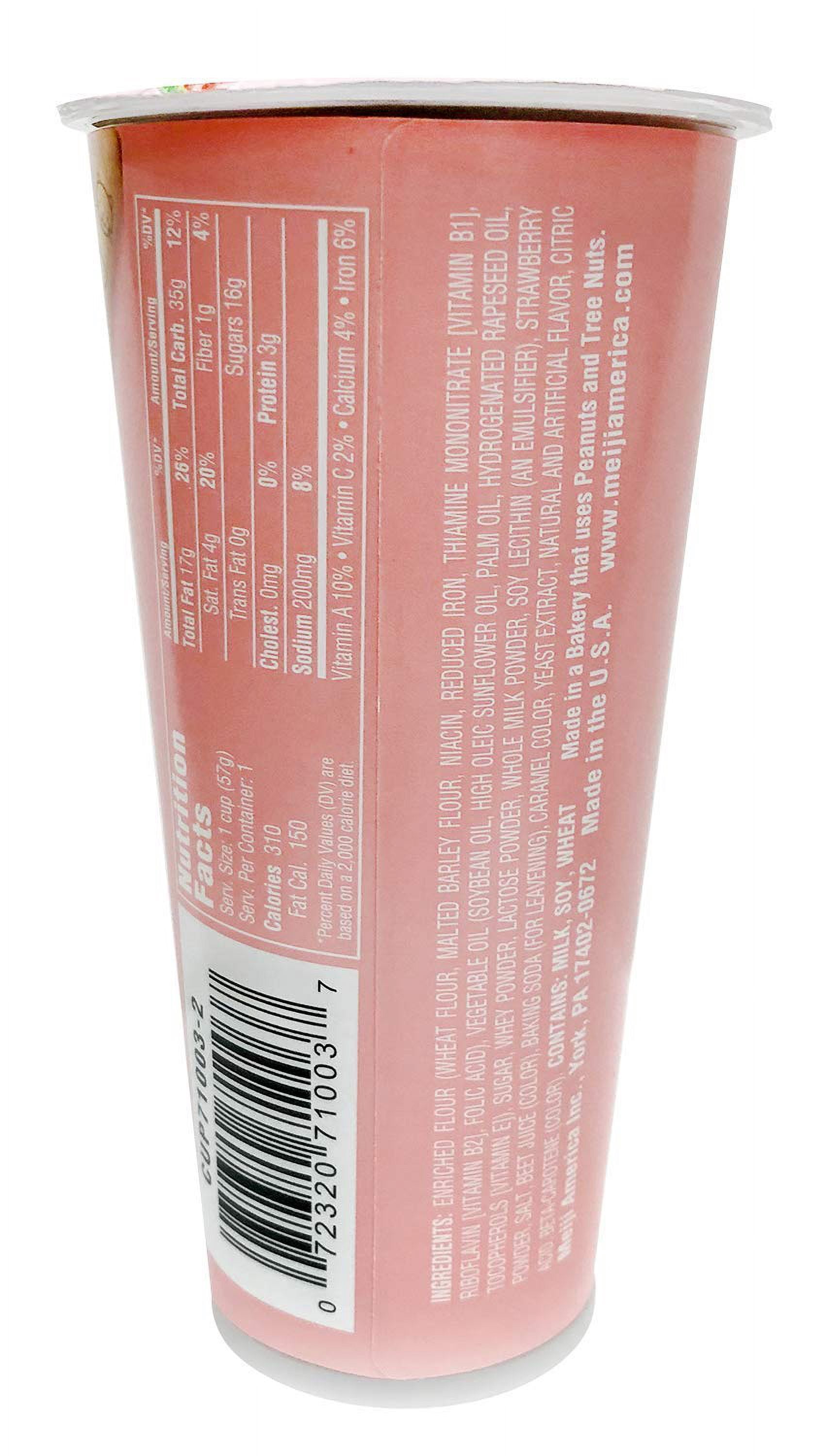Meiji Yan Yan Dipping CM31&nbsp;Sticks, Strawberry Crème - 2 oz, Pack of 10 - Cracker Sticks with Fun Animals Phrases
