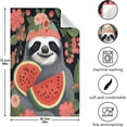 thumbnail image 3 of 1 Pack Sloth Eating Watermelon Kitchen Towels Highly Absorbent, Super Soft Dishcloths 18 x 28 Inches Reusable Quick Drying Tea Towels Set for Home,Kitchen Decor Wash cloth, 3 of 7