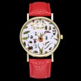 thumbnail image 2 of Fashionable Insects Pattern Quartz Watch Unisex Casual Wristwatch Gift (Red), 2 of 9
