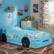 thumbnail image 3 of PLAYOUT KIDS | Cama Infantil en Forma de Coche de Carreras Blue Bed Azul de Plástico Resistente, 3 of 3