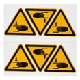 thumbnail image 1 of 6pcs Pinch Safety Warning Stickers Adhesive Keep Hands Labels Caution Danger Sticker for Machinery, 1 of 6