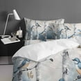 thumbnail image 4 of Blue Birds Queen Size Comforter Set, Birch Tree Spring Animal Soft Bedding for All Seasons, 4 Pcs Bed Set with 1Comforter (90"x92") ,1 Sheet(94"x116"), 2 Pillowcases (19"x29"), 4 of 7