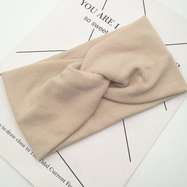 Banda para el cabello con hilo de algodón, banda para el cabello con forma de cruz, banda para el cabello para yoga, banda elástica deportiva para mujer