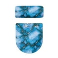 thumbnail image 5 of SEANATIVE Blue Marble Print Toilet Dust Cover Set Toilet Lid & Tank Covers Water Resistant Toilet Lid Accessories, 2 Pack Toilet Seat Protector Universal Fit Home Decoration, 5 of 7