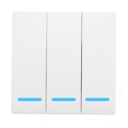 thumbnail image 1 of eWeLink Push Button Wall Light Switch Remote Controller 3 Gang 86 Type ON/Off Switch Panel 433MHz Wireless RF Remote Control with Stickers Free Position Flexible For Home Living Room Bedroo, 1 of 7
