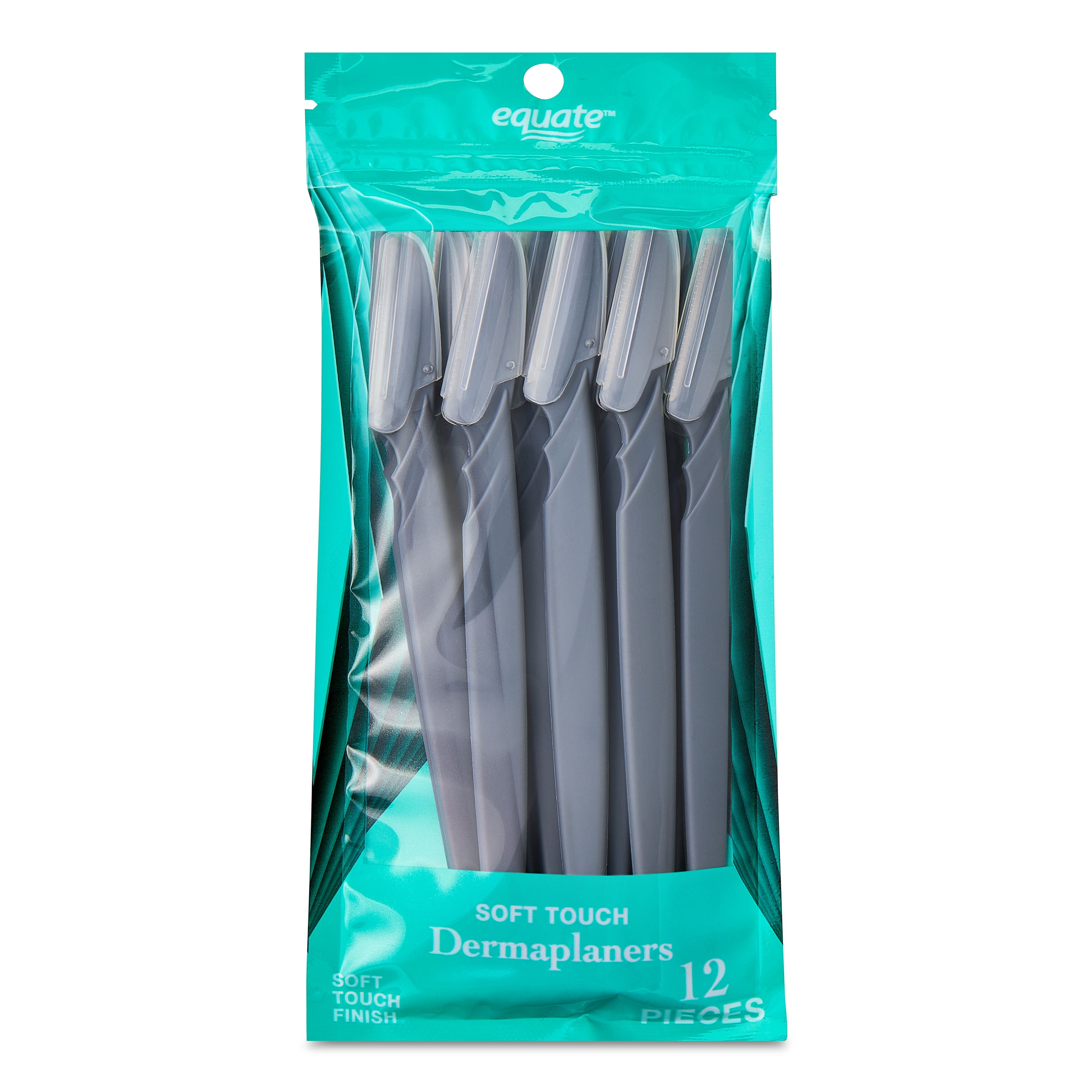 Equate Soft Touch Stainless Steel Dermaplaner Razors, 12 Pieces
