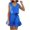 Blue, variant on Bigersell Womens Summer Casual Sleeveless Tank Dress Fashion Women Summer Casual V-Neck Bandage Solid Sleeveless Mini Dress Women's Plus A-Line Dress Style 24732, Female Ankle Length Dresses Black XL