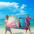 thumbnail image 5 of Kbndieu Beach Towels Super Lightweight Colorful Bath Towels Sandproof Beach Blanket Multi-purpose Towel for Travel Swimming Pool Beach Vacation Essentials, 5 of 9