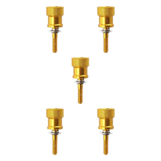 Maytalsory Siège de Moto en Aluminium pour R Quick T NINE Release Pur Doré 53x20mm 5Ensemble