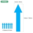thumbnail image 3 of Uxcell Paquete de 4 Adhesivos Flecha Impermeables de 4 x 1 pulgadas para Marcado de Paredes/Señal de Tráfico [Azul], 3 of 6