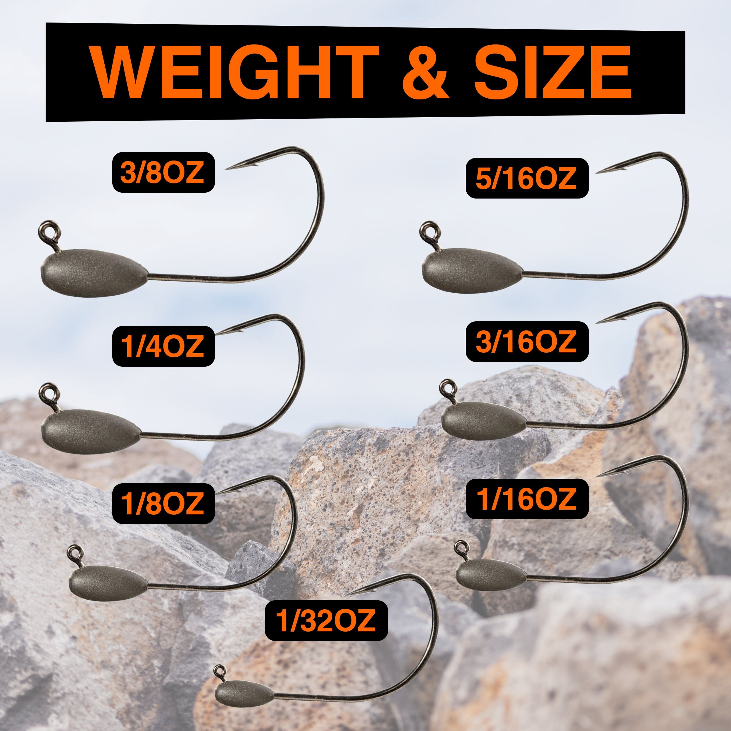 Reaction Tackle Tungsten Tube Jig- 3/8