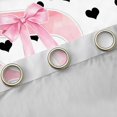 thumbnail image 4 of Manfei Cute Heart Print Blackout Curtains,Cute Monogrammed S Window Curtains Pack of 2 (38x45 Each), 4 of 6