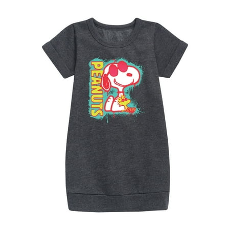 

Peanuts - Peanuts Snoopy Woodstock - Toddler And Youth Girls Fleece Dress