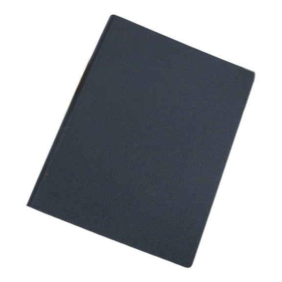 Preplabs Business Notebook - Pearlescent Leather Loose Leaf Binder, 18K B5 Refillable with 9-Ring Side Lock Professional Portfolio Padfolio,Black