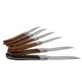 thumbnail image 3 of French Home  Set of 6 Laguiole Connoisseur Assorted Wood Steak Knives, 3 of 5